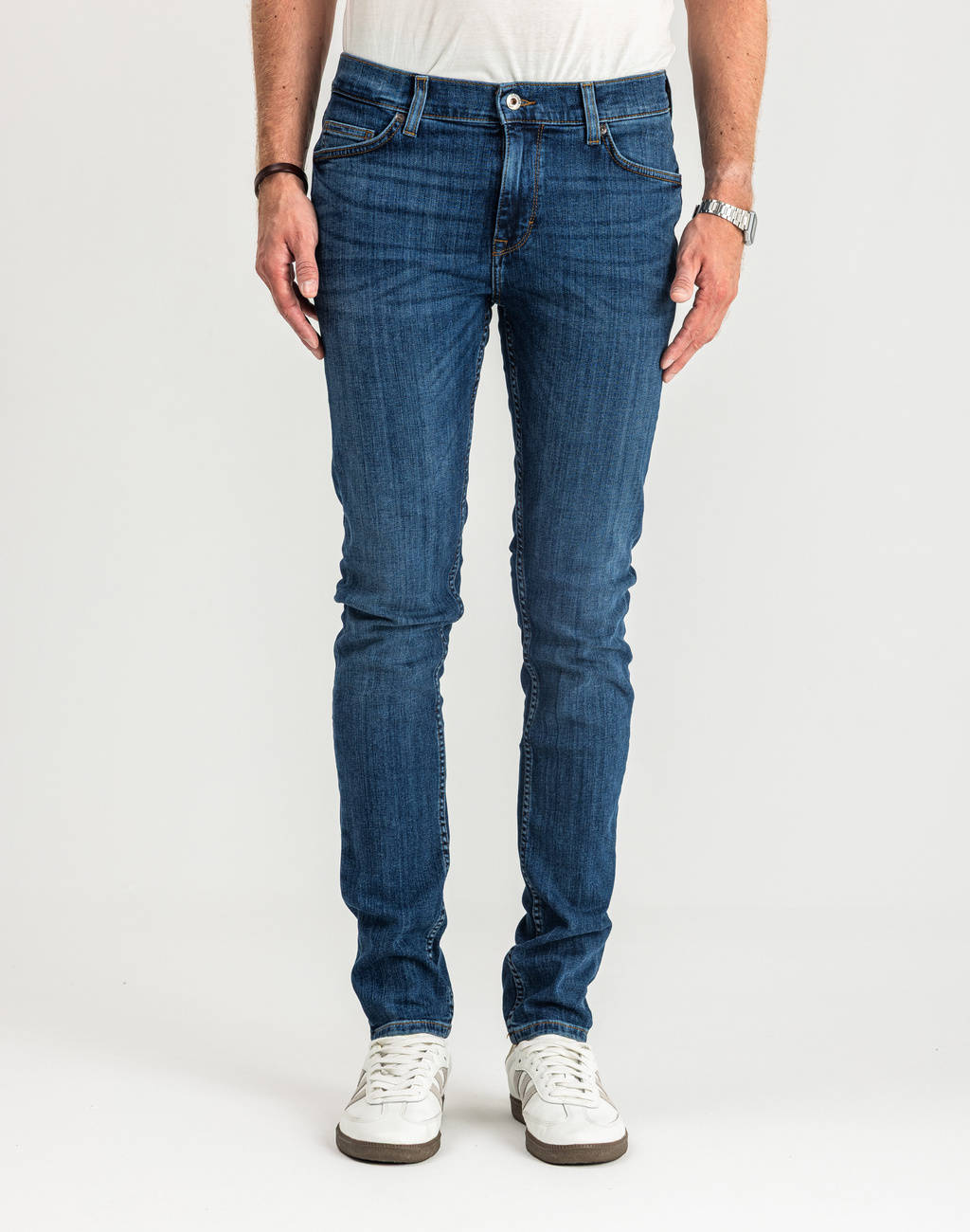 MUSTANG FRISCO SKINNY MĘSKIE SPODNIE JEANSOWE JEANSY DŻINSY DENIM BLUE 1015049 5000 883