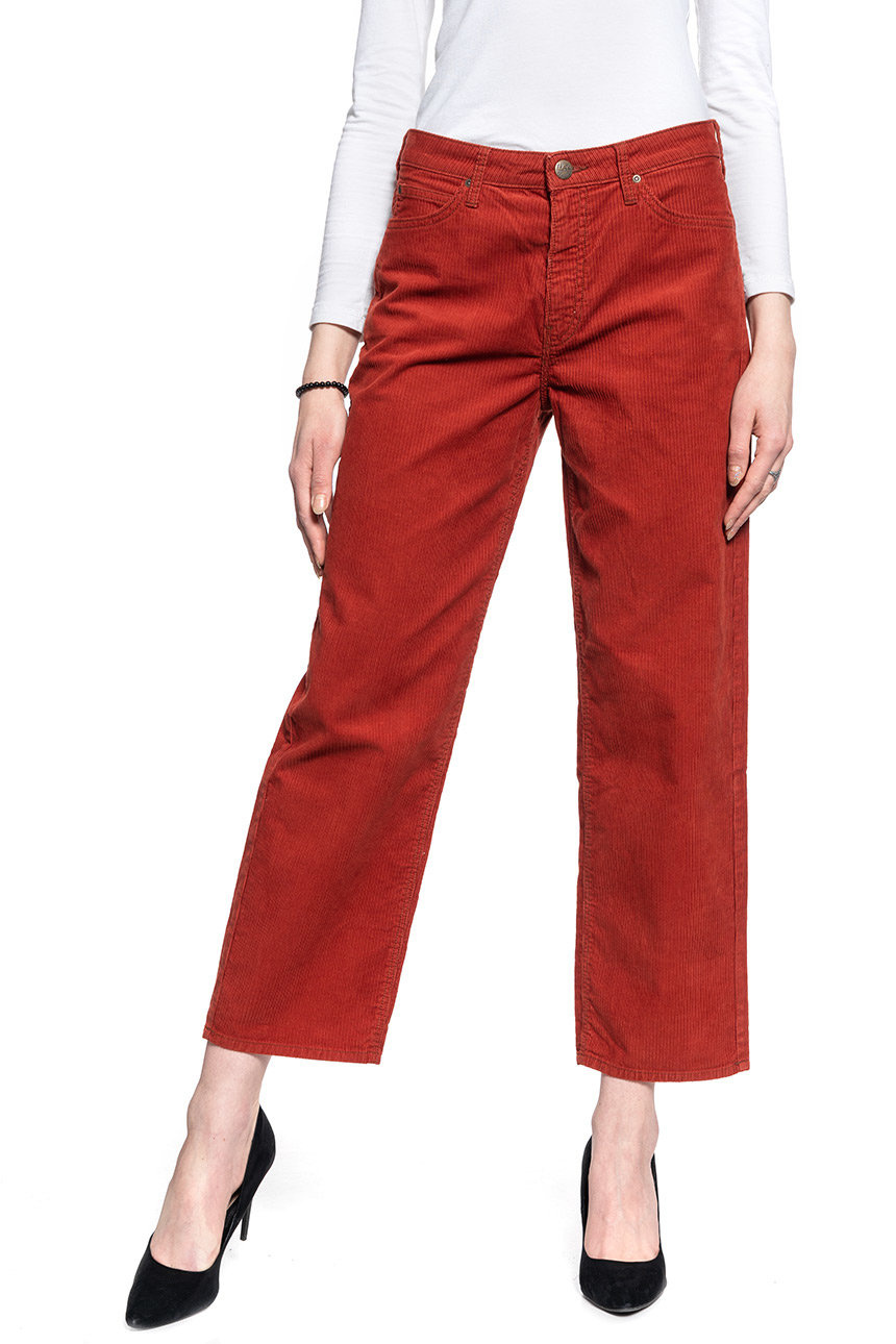 LEE WIDE LEG DAMSKIE SPODNIE SZTRUKSOWE L30SQM38 112106680