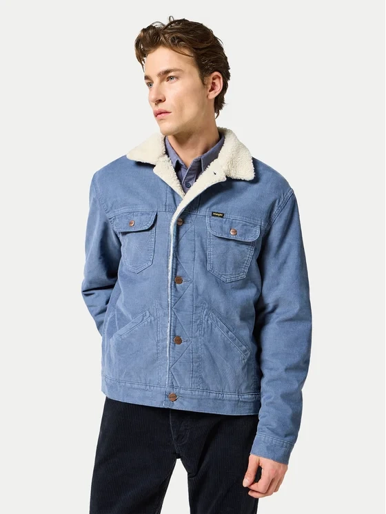 WRANGLER MĘSKA KURTKA JENSOWA 124MJ SHERPA GRISAILLE 112357214 W4MS017443