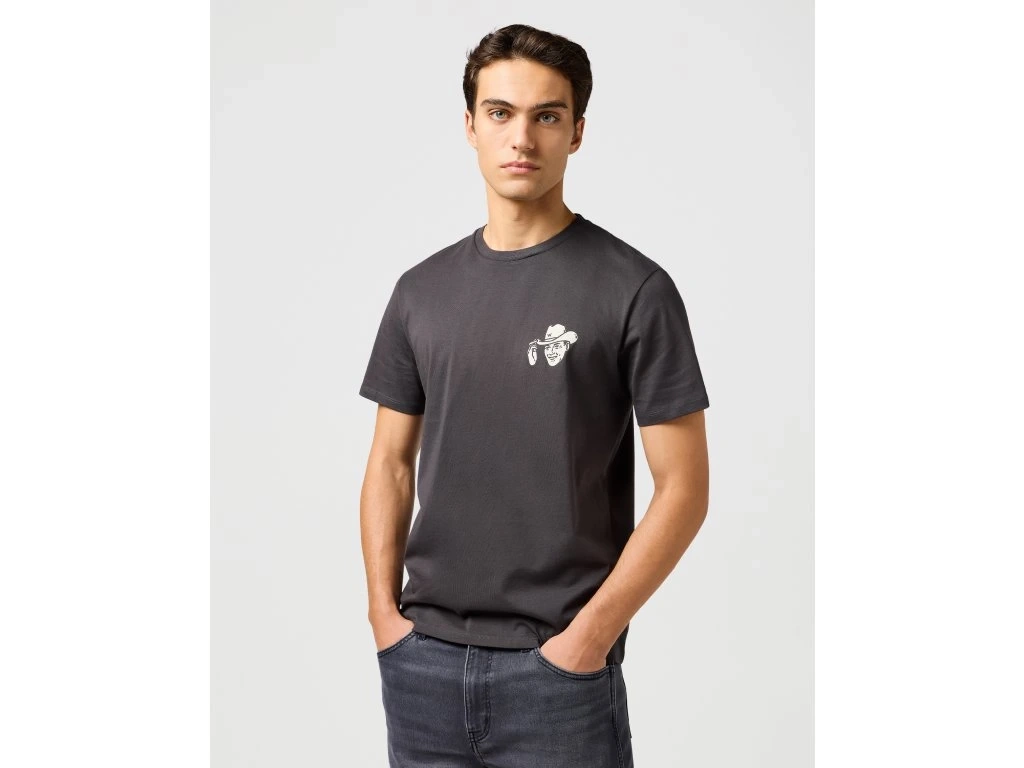 MESKA KOSZULKA WRANGLER SMALL GRAPHIC TEE FADED BLACK 112362810