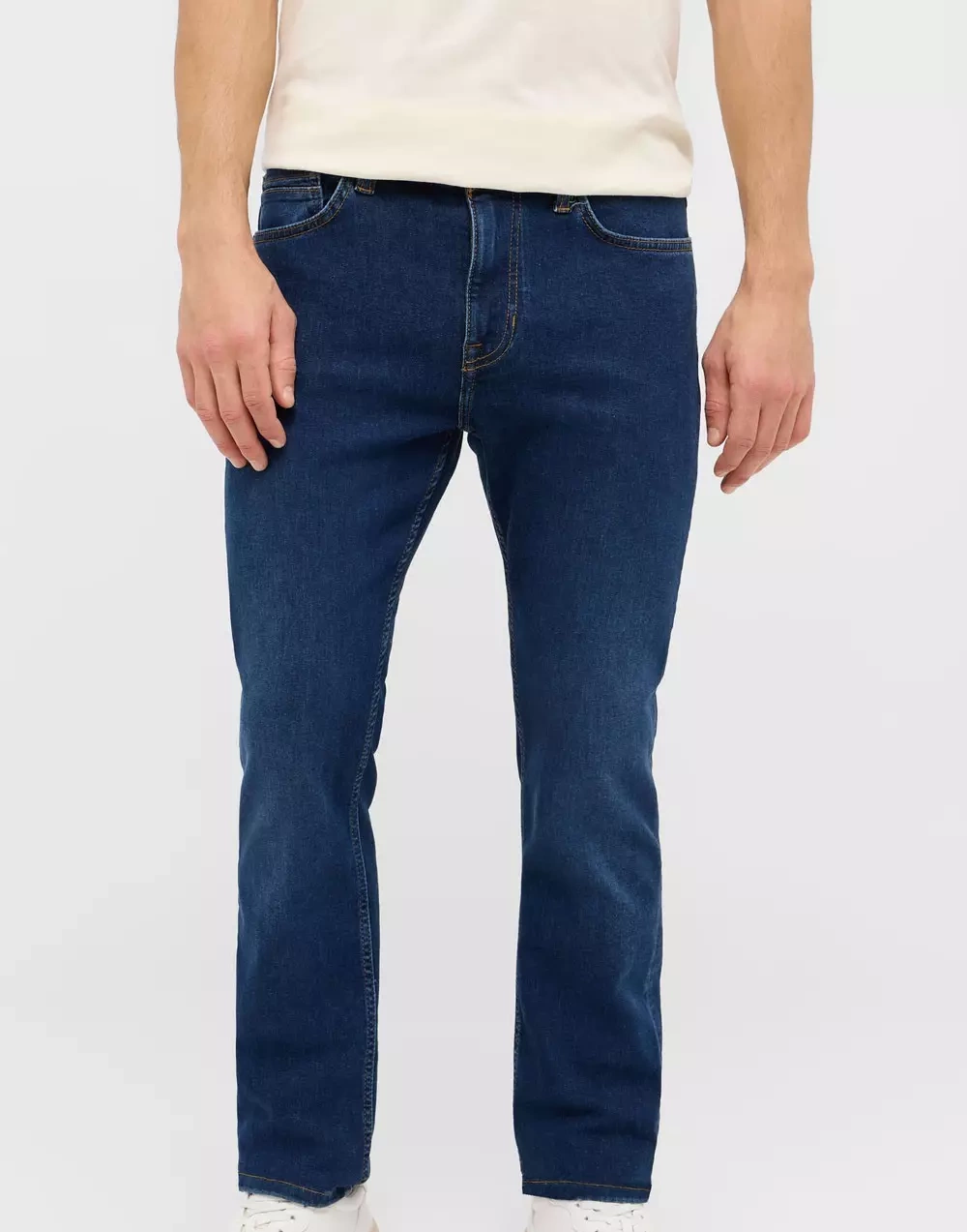 Męskie Spodnie Jeansowe Mustang Style Vegas Slim Denim Blue 1015856 5000 801