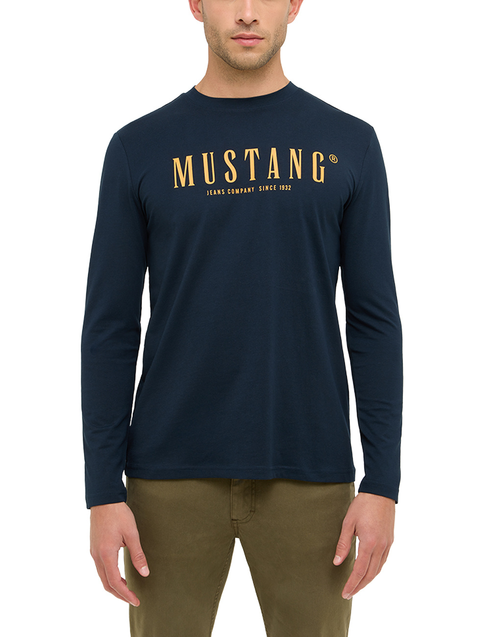 Męski Longsleeve Mustang Style Asheville Dark Sapphire 1016873 4136