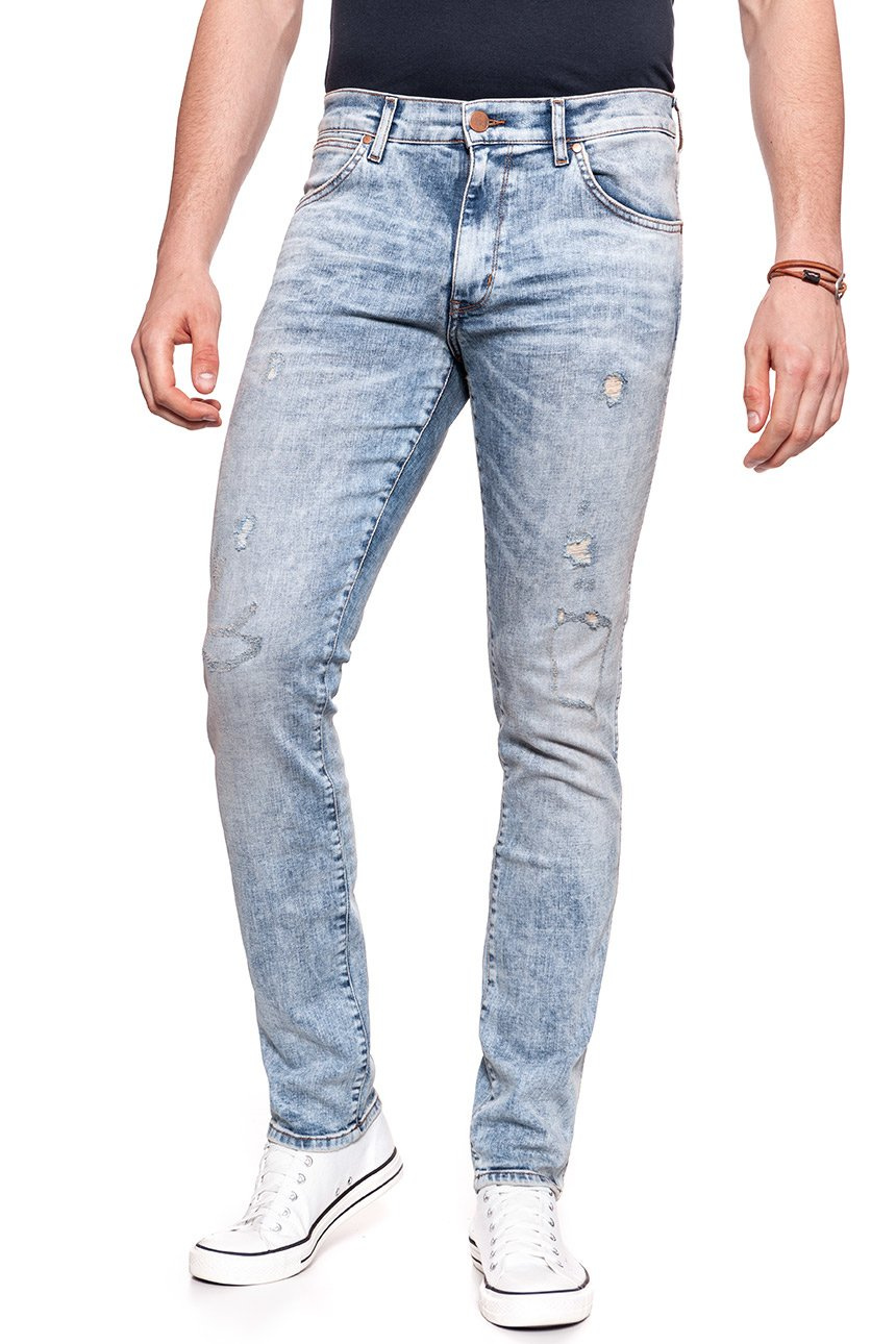 SPODNIE MĘSKIE WRANGLER LARSTON SLASHED GOODS W18SMK10F 112127546