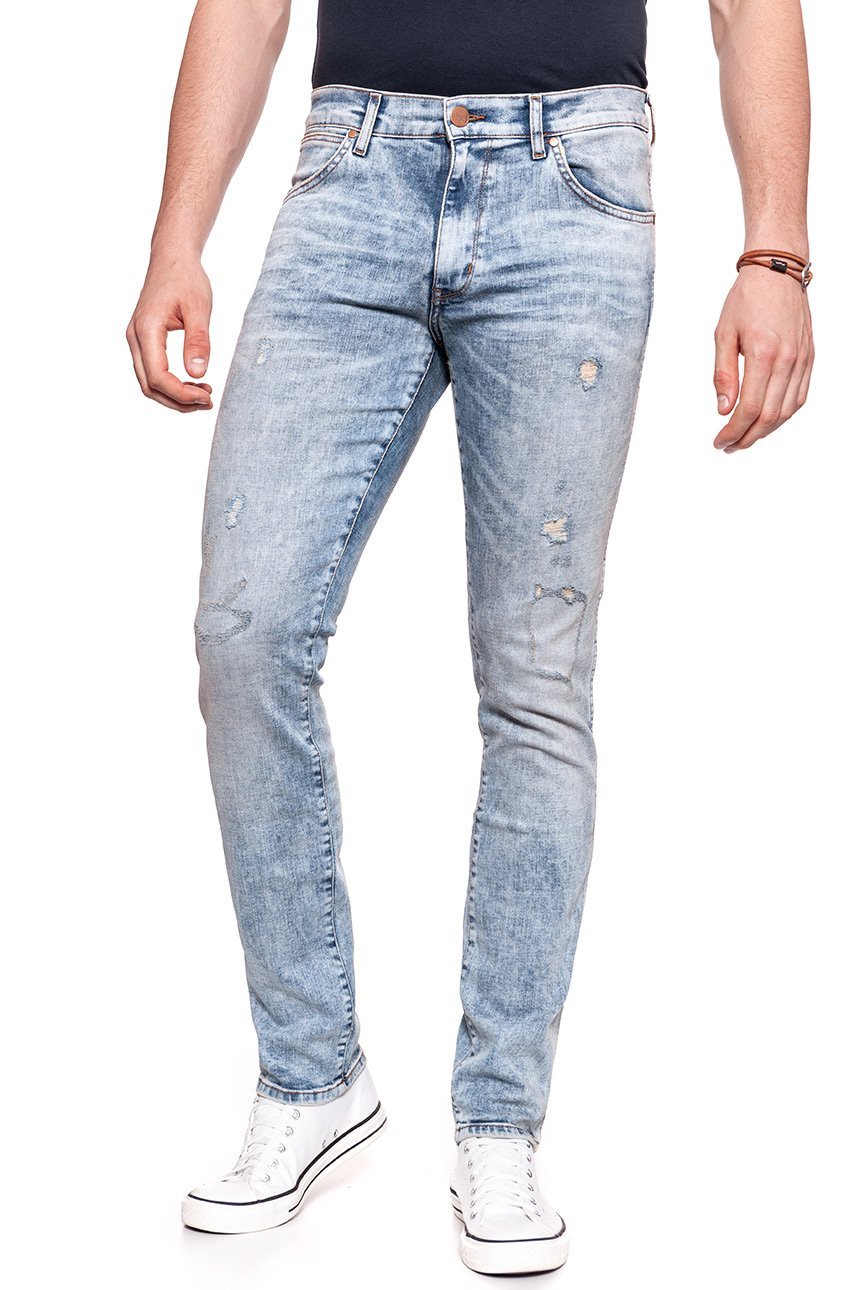 SPODNIE MĘSKIE WRANGLER LARSTON SLASHED GOODS W18SMK10F 112127546
