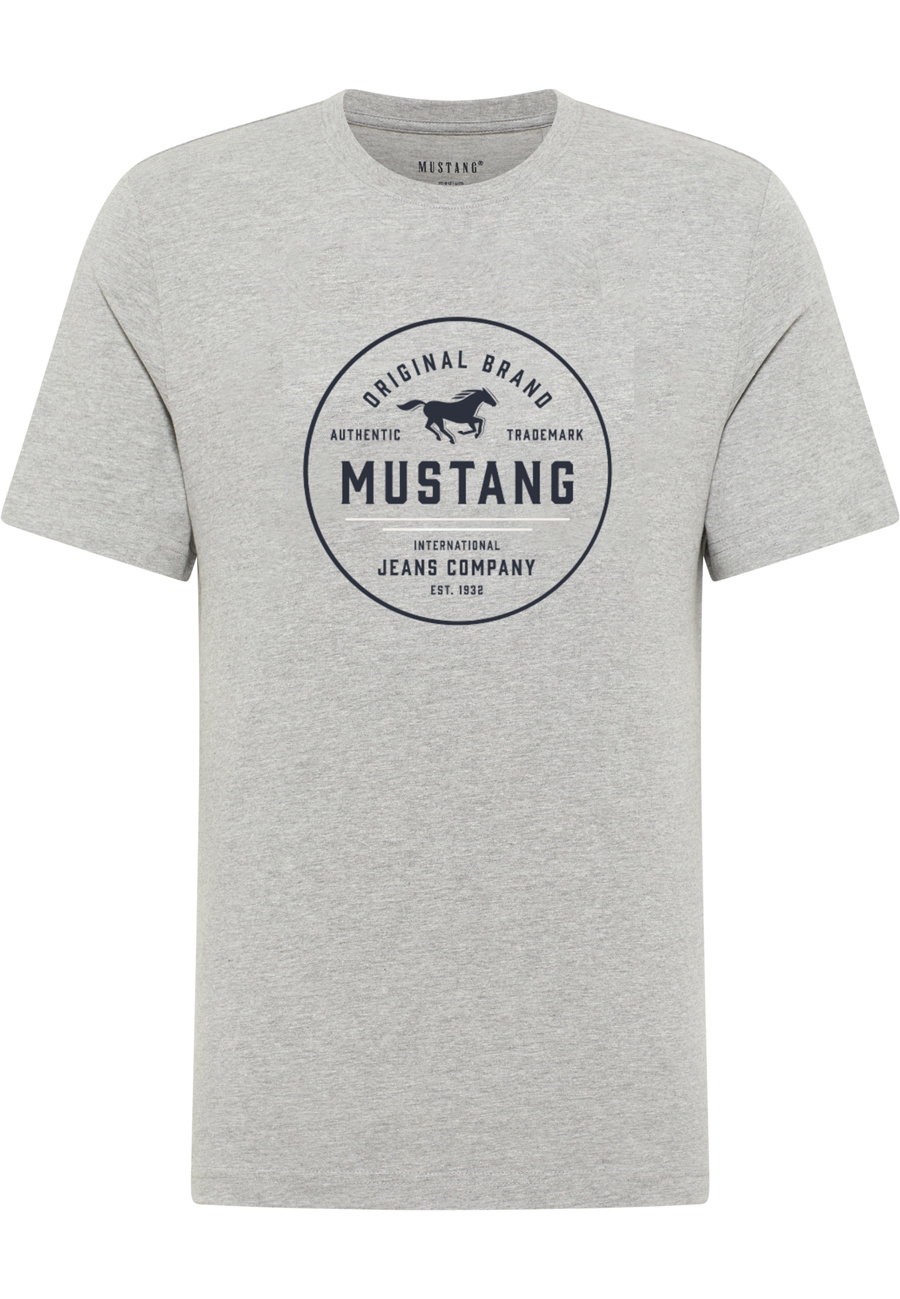 Męski T-Shirt Mustang Style Alex Mid Grey Mélange 1017334 4140