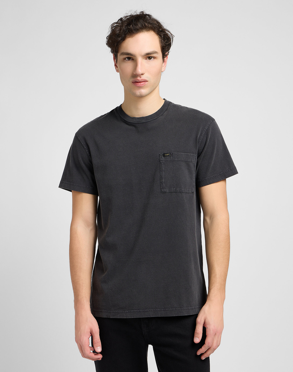 MESKA KOSZULKA LEE RELAXED POCKET TEE WASHED BLACK 112334746