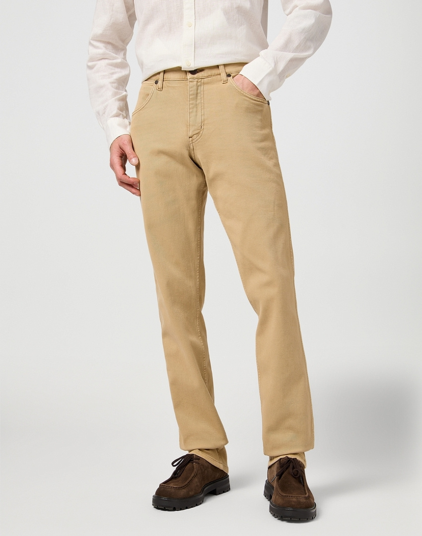 MESKIE SPODNIE WRANGLER GREENSBORO RUSTIC RUSSET 112362436