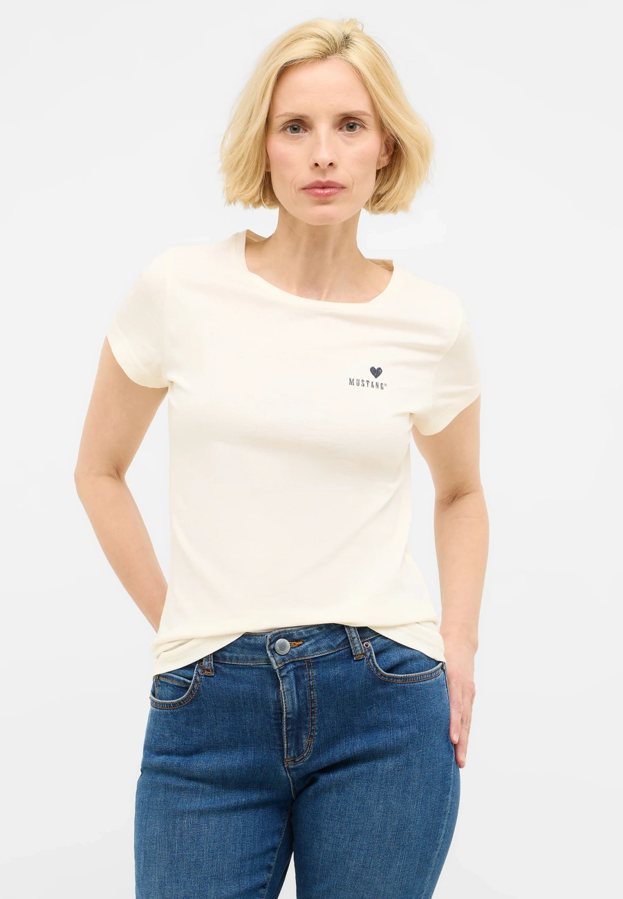 Damski T-Shirt Mustang Style Loa Whisper White 1016509 2013