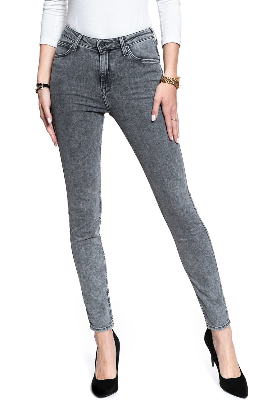 SPODNIE DAMSKIE LEE SCARLETT HIGH JAGGER BLACK L626YELT