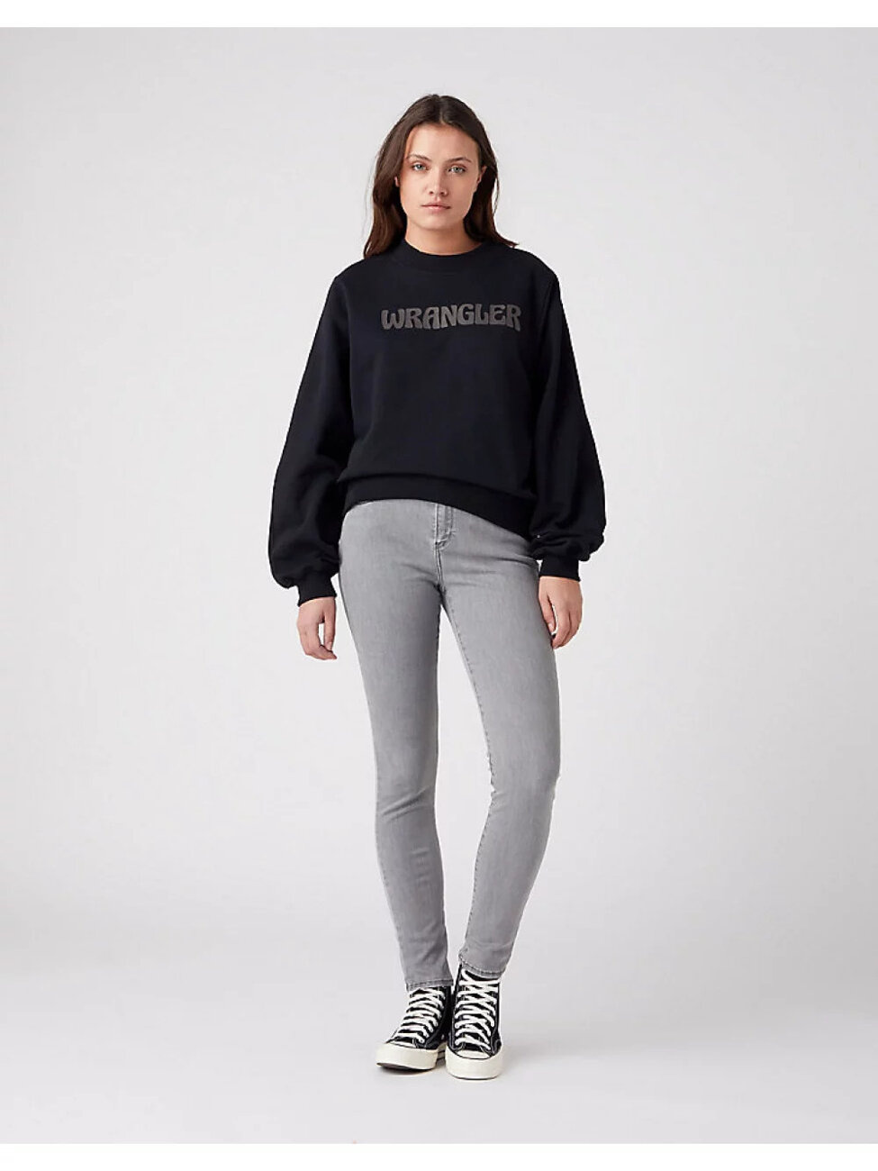 WRANGLER HIGH RISE SKINNY DAMSKIE SPODNIE JEANSOWE IMAGINE W27H95W17 112319163