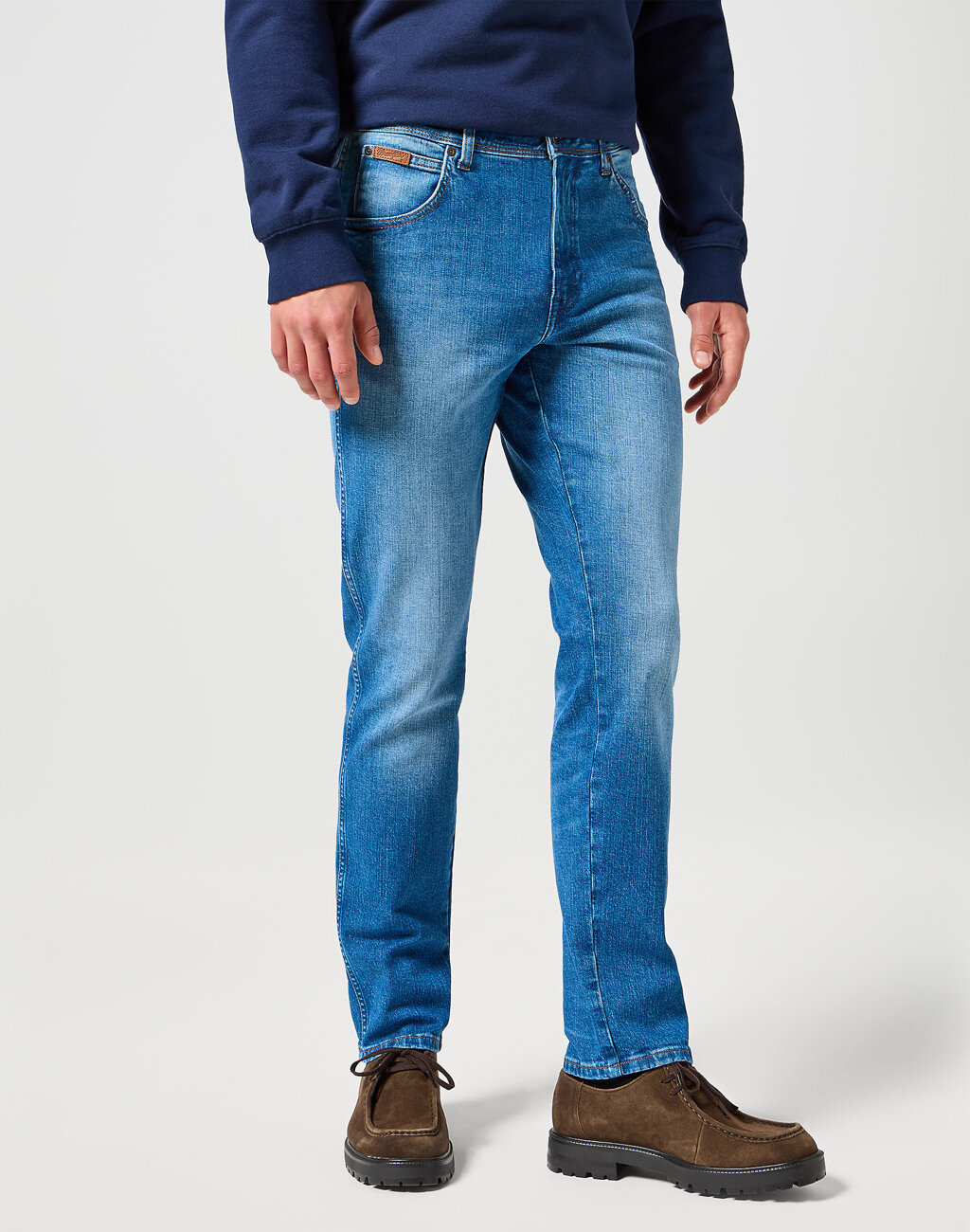 WRANGLER TEXAS SLIM MĘSKIE SPODNIE JEANSOWE JEANSY DŻINSY PRAIRIE BLUE 112356813 W12S017441