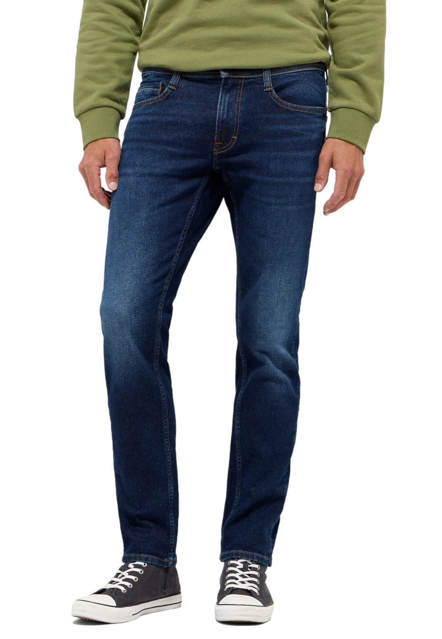 Męskie Spodnie Jeansowe MUSTANG Oregon Slim Denim Blue 1015865 5000 801
