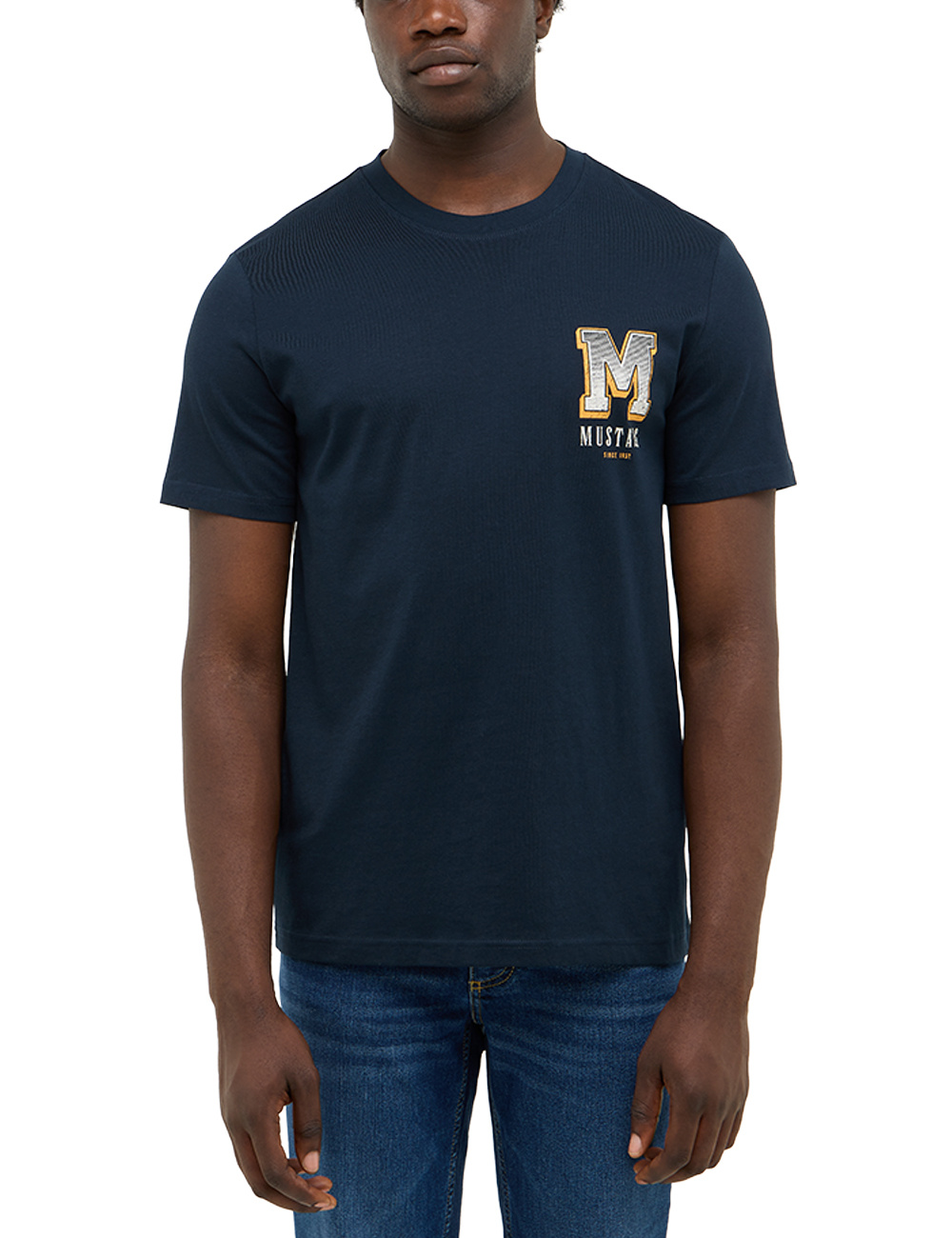 Męski T-Shirt Mustang Style Austin Dark Sapphire 1016868 4136