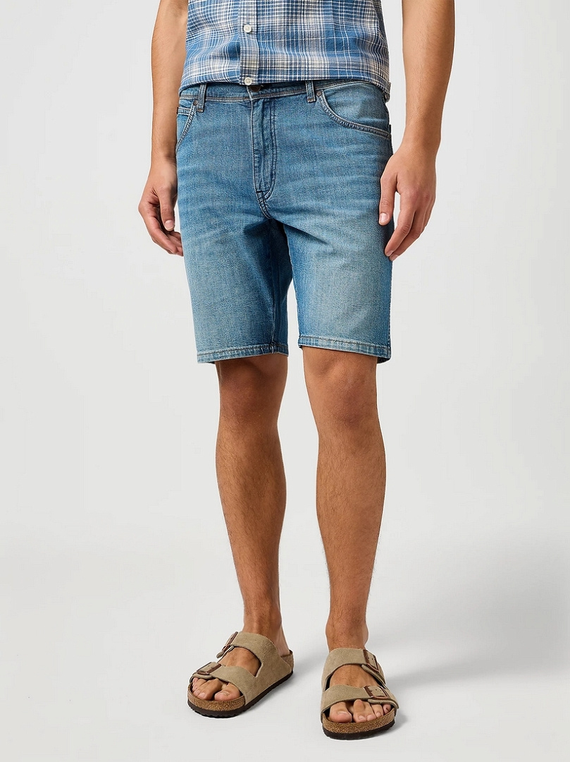 MESKIE SPODENKI WRANGLER TEXAS SHORTS OCEAN SURGE 112362549