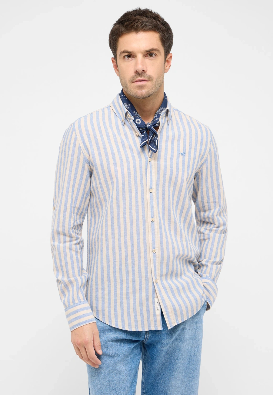 Męska Koszula Mustang Style Rawlins Blue Bold Stripe 1016249 12708