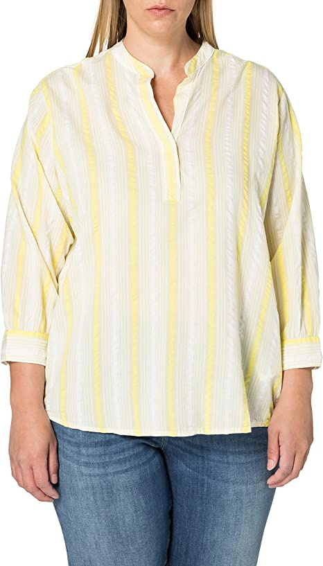 LEE ESSENTIAL BLOUSE DAMSKA KOSZULA MATERIAŁOWA W PASKI LIME JUICE L45VZQQI 112110651