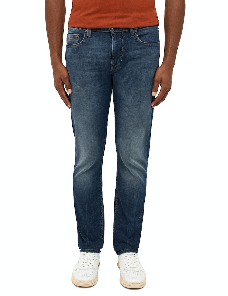 Męskie Spodnie Jeansowe Mustang Style Vegas Slim Denim Blue 1014590 5000 783