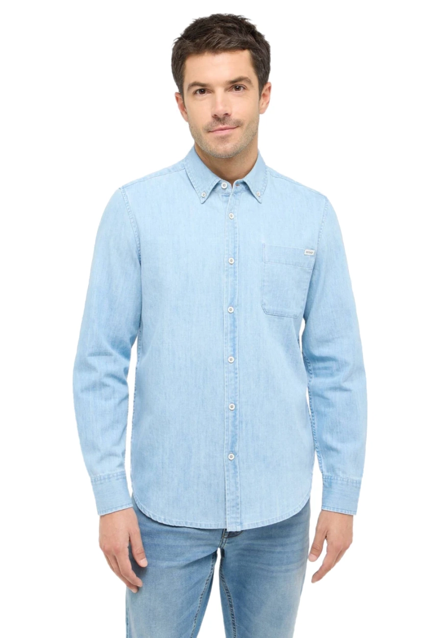 Męska Koszula Mustang Style Cullman Denim Blue 1016245 5000 200