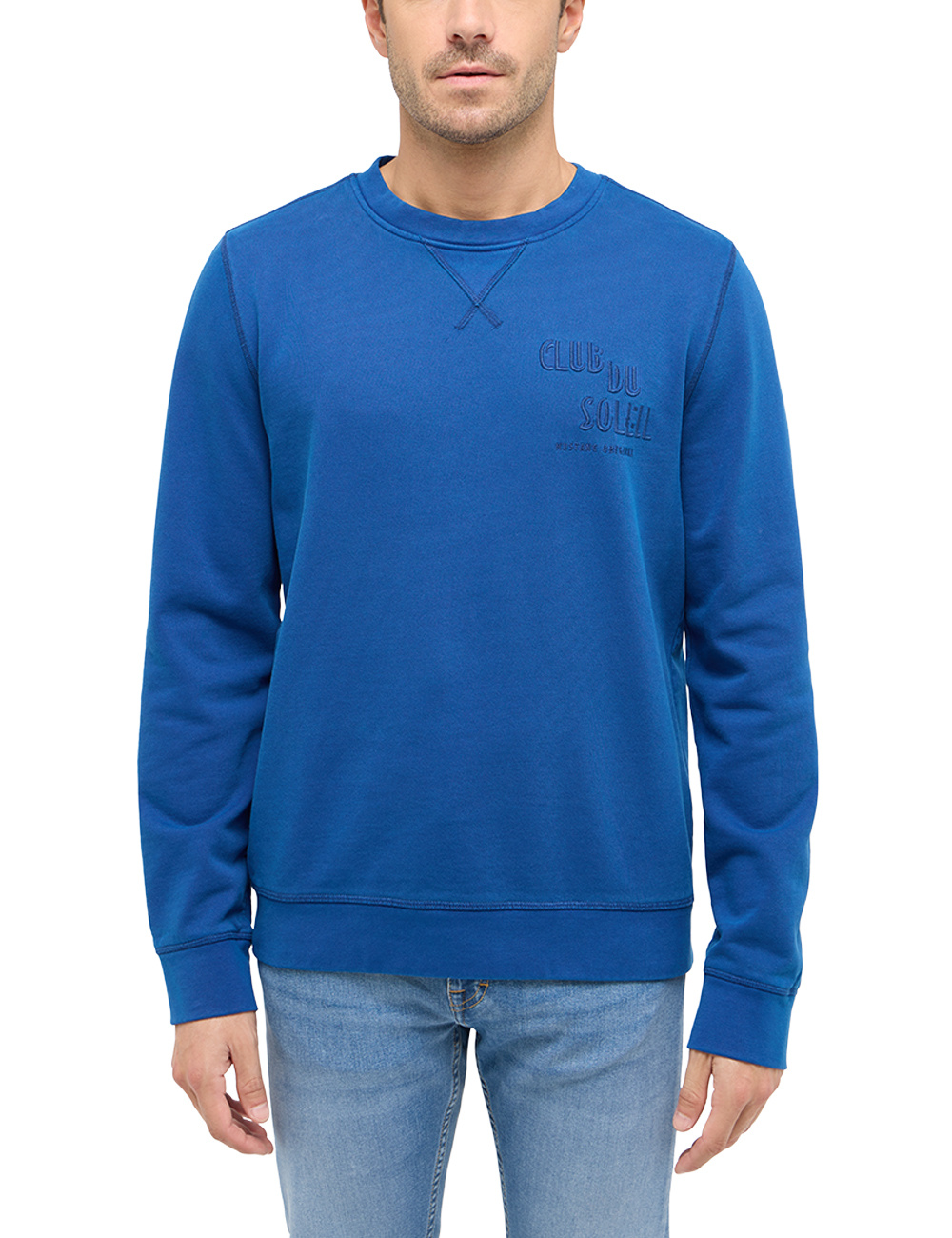 Męska Bluza Nierozpinana Mustang Style Clio Navy Peony 1016260 5445