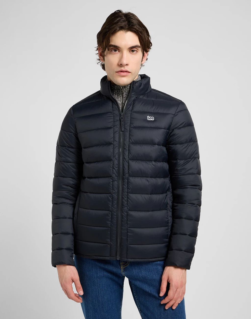 MESKA KURTKA LEE STAND COLLAR PUFFER BLACK 112370431