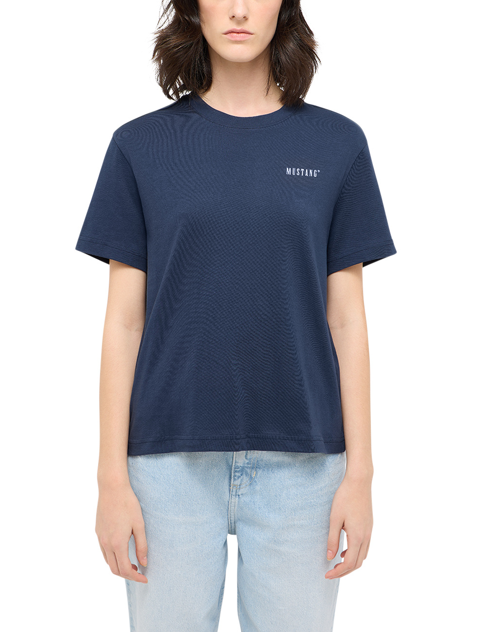 Damski T-Shirt Mustang Style Floris Navy Blazer 1016145 5324