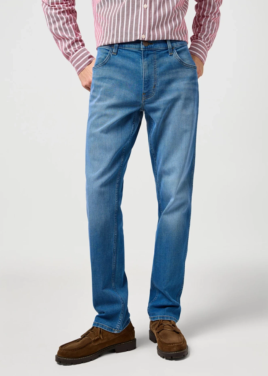 MESKIE SPODNIE WRANGLER GREENSBORO MOSAIC 112362335