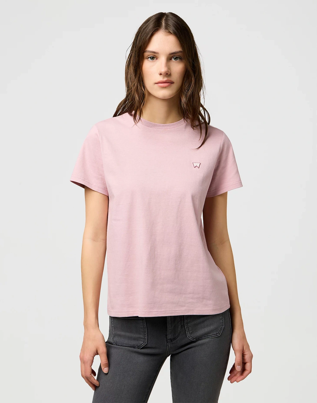 DAMSKA KOSZULKA WRANGLER SIGN OFF TEE KEEPSAKE LILAC 112370740