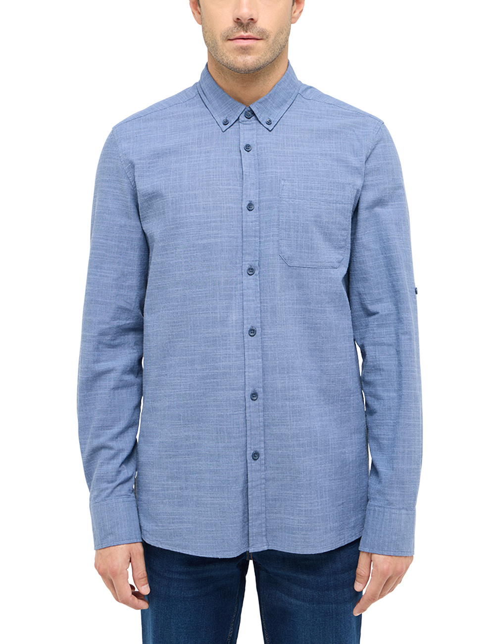 Męska Koszula Mustang Style Rawlins Middle Blue Two Tone 1016247 12722