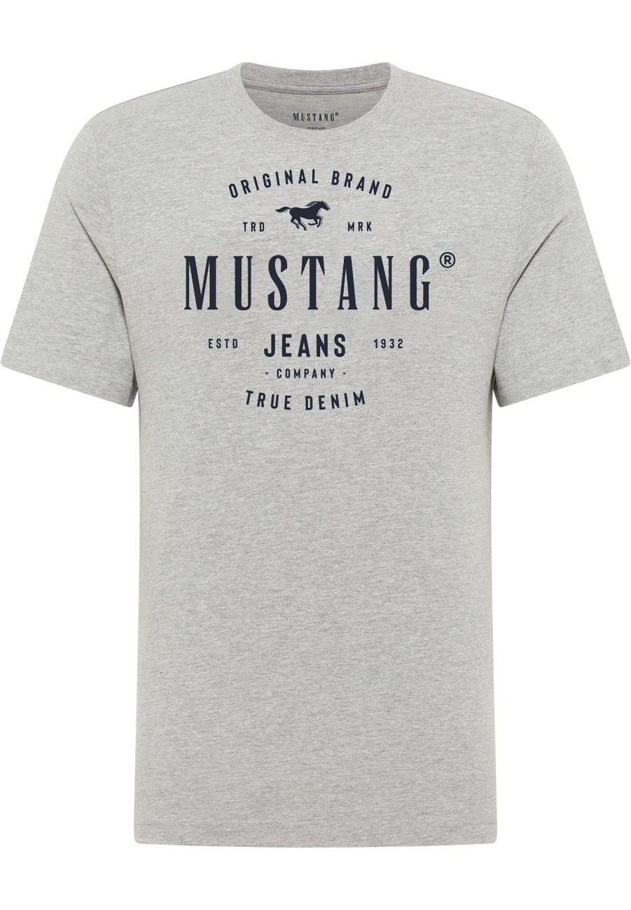 Męski T-Shirt Mustang Style Alex Mid Grey Mélange 1017332 4140