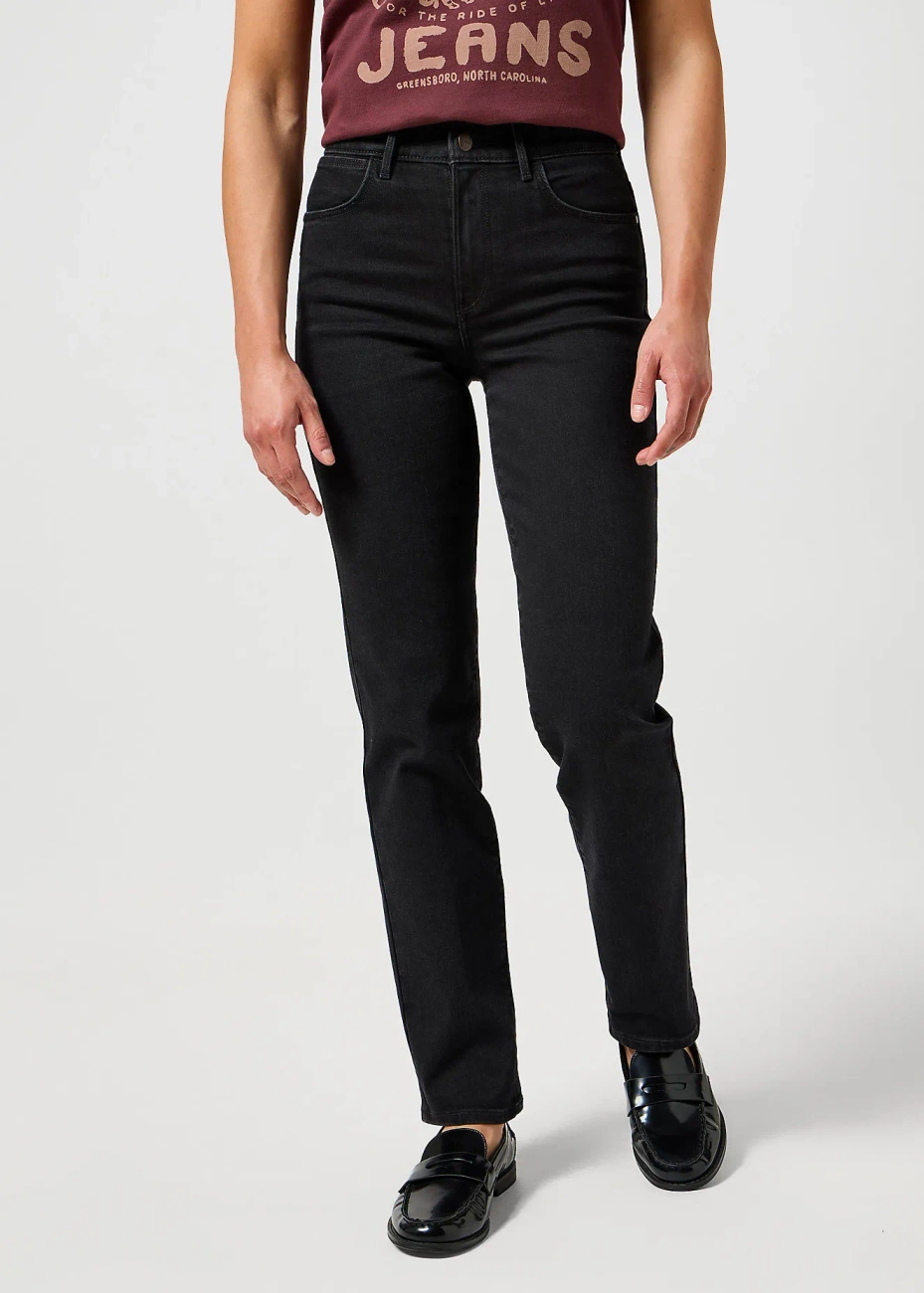 WRANGLER DAMSKIE SPODNIE JEANSOWE WRANGLER STRAIGHT DRAINPIPE 112356392