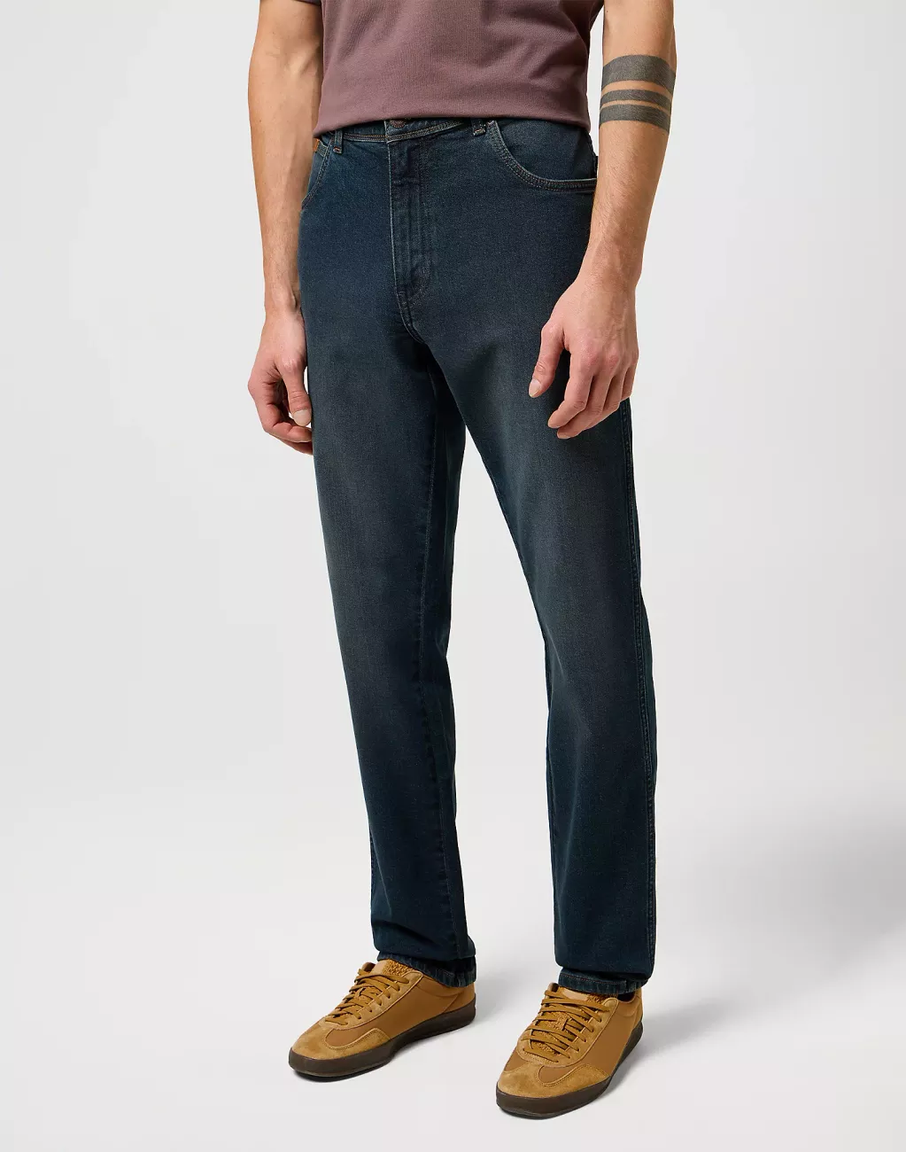 MESKIE SPODNIE WRANGLER TEXAS SLIM OLD RIVER 112371013