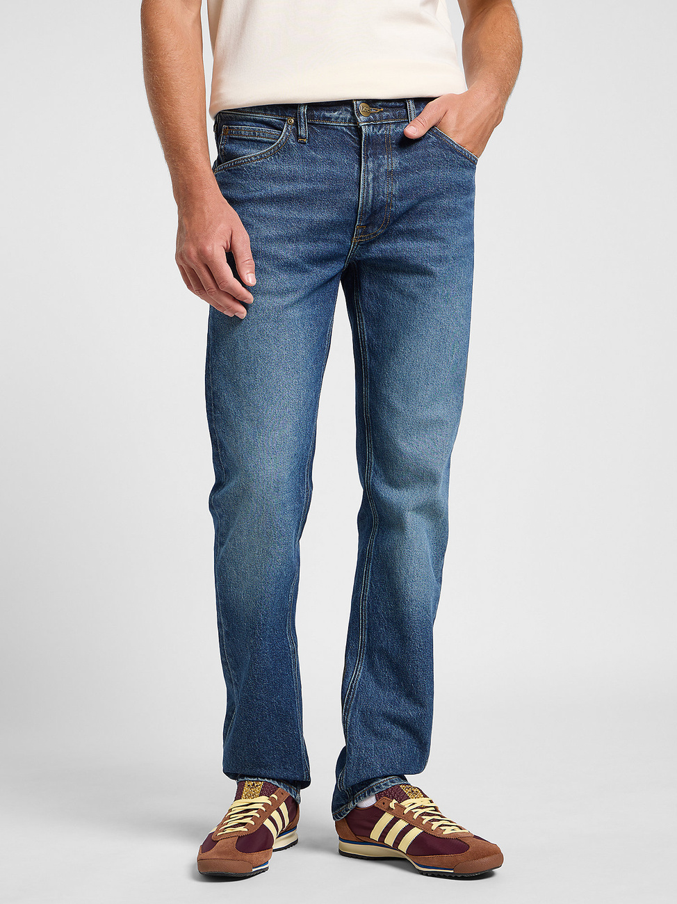 LEE MĘSKIE SPODNIE JEANSOWE LEE DAREN ZIP FLY REIGN 112363962