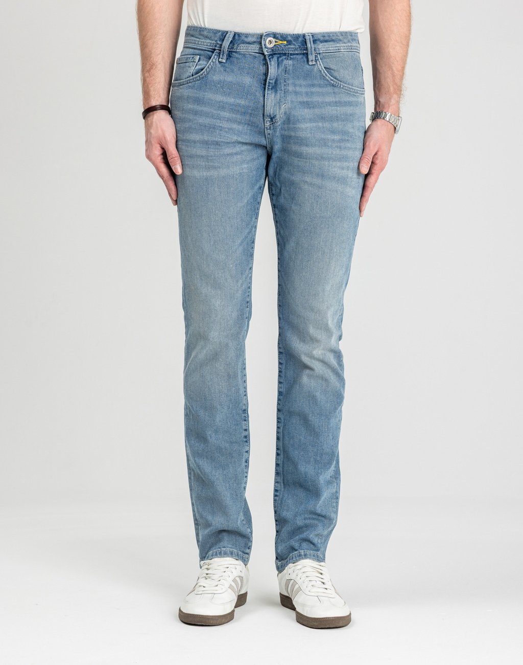 Męskie Spodnie Jeansowe Tom Tailor TTJOSH REGULAR stone wash denim 1048363 10283