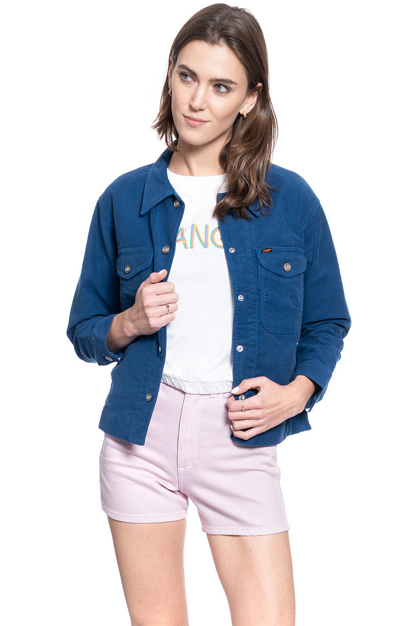 LEE MILITARY OVERSHIRT ESTATE BLUE DAMSKA KURTKA PRZEJŚCIOWA L51BQN17 112111514