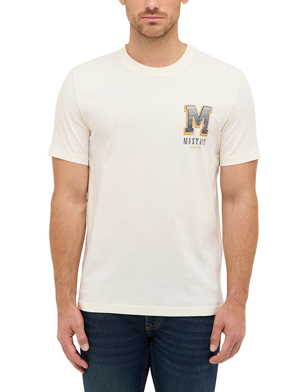 Męski T-Shirt Mustang Style Austin Whisper White 1016868 2013