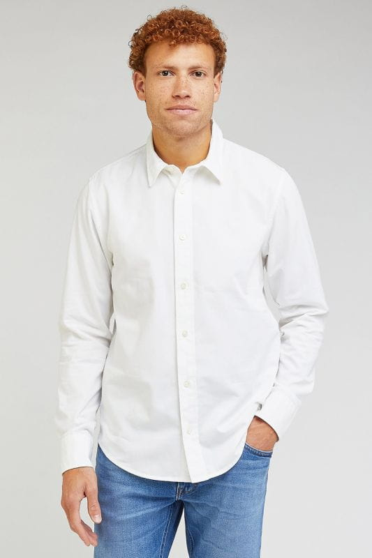 LEE PATCH SHIRT MĘSKA KOSZULA ELEGANCKA BRIGHT WHITE 112349052 LL37016738