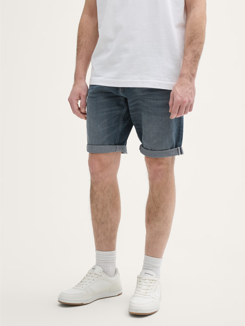 Męskie Krótkie Spodenki Tom Tailor TTJosh Regular Slim Jeans Short 1044973