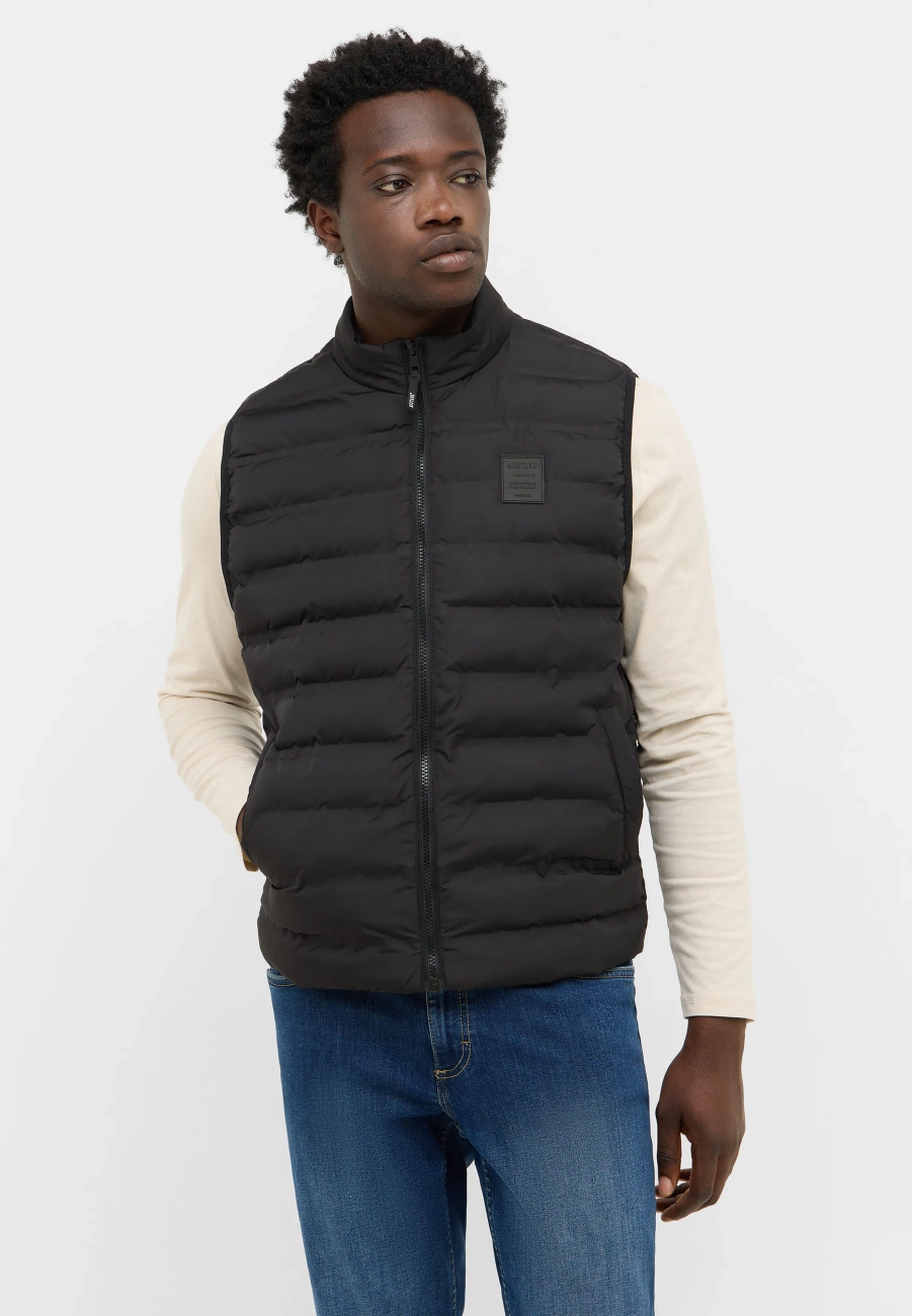 Męski Bezrękawnik Mustang Style Dublin Jet Black 1016888 4188 Kamizelka