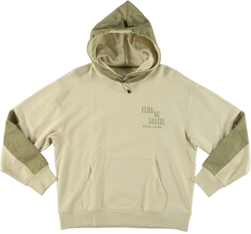 Męska Bluza Nierozpinana Mustang Style Bronson Oyster White 1016262 3025