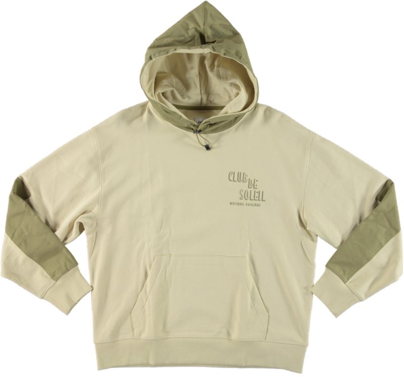 Męska Bluza Nierozpinana Mustang Style Bronson Oyster White 1016262 3025