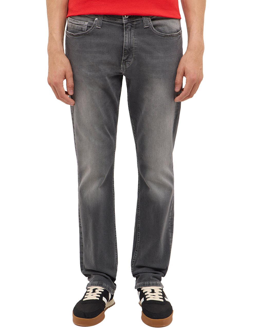 Męskie Spodnie Jeansowe Mustang Style Vegas Slim Denim Black 1016794 4000 313