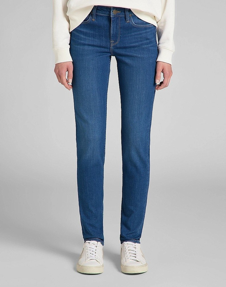 LEE SCARLETT DAMSKIE SPODNIE JEANSOWE JEANSY DARK AYA L526OPSO 112140203