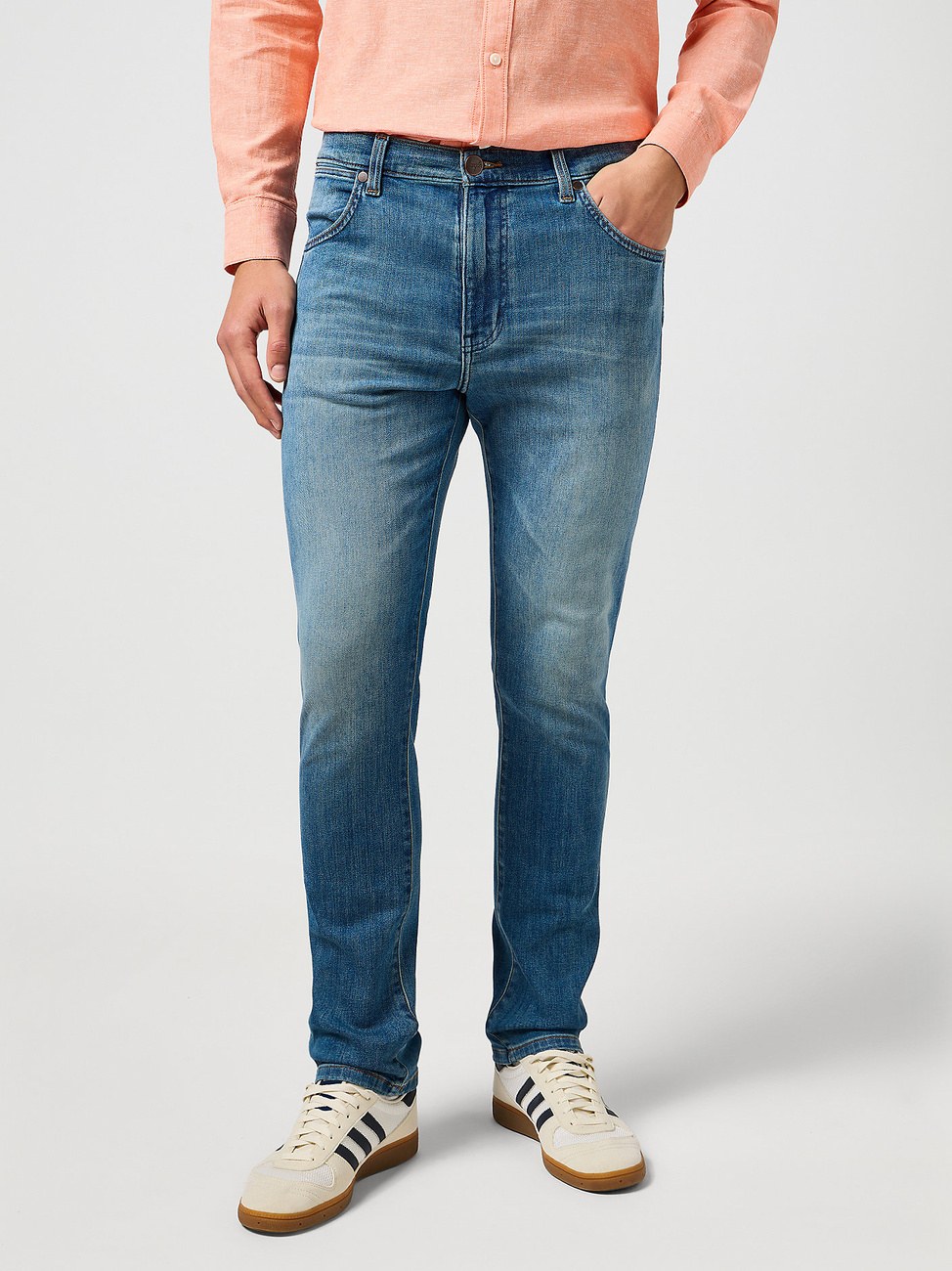 WRANGLER MĘSKIE SPODNIE JEANSOWE WRANGLER LARSTON TRAIL TONE 112362456