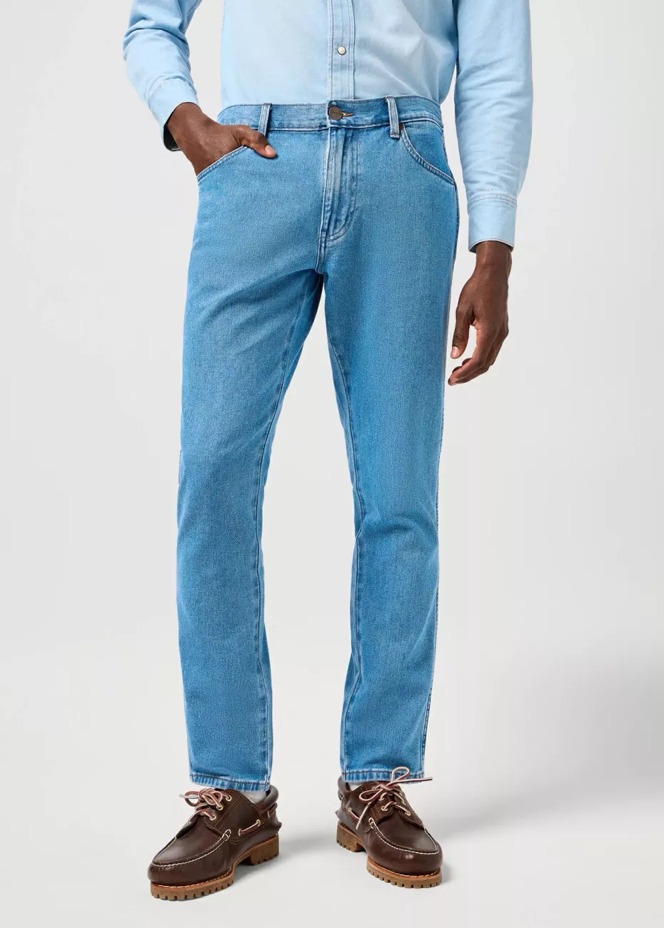 MESKIE SPODNIE WRANGLER RIVER JUNGLE COOL 112364494