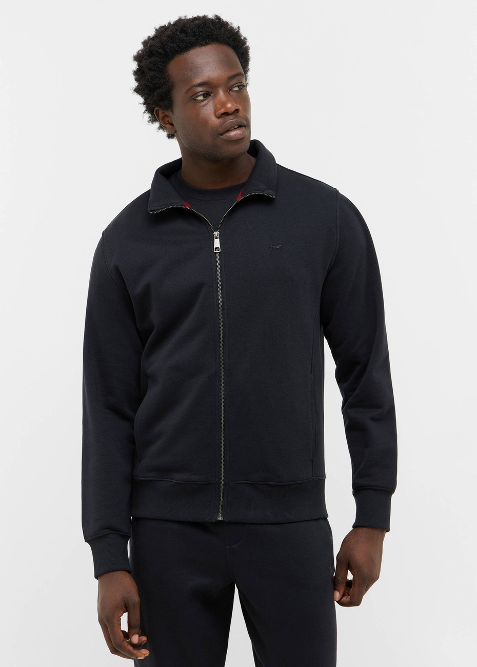 Męska bluza nierozpinana Mustang Style Dillon Jet Black 1016967 4188