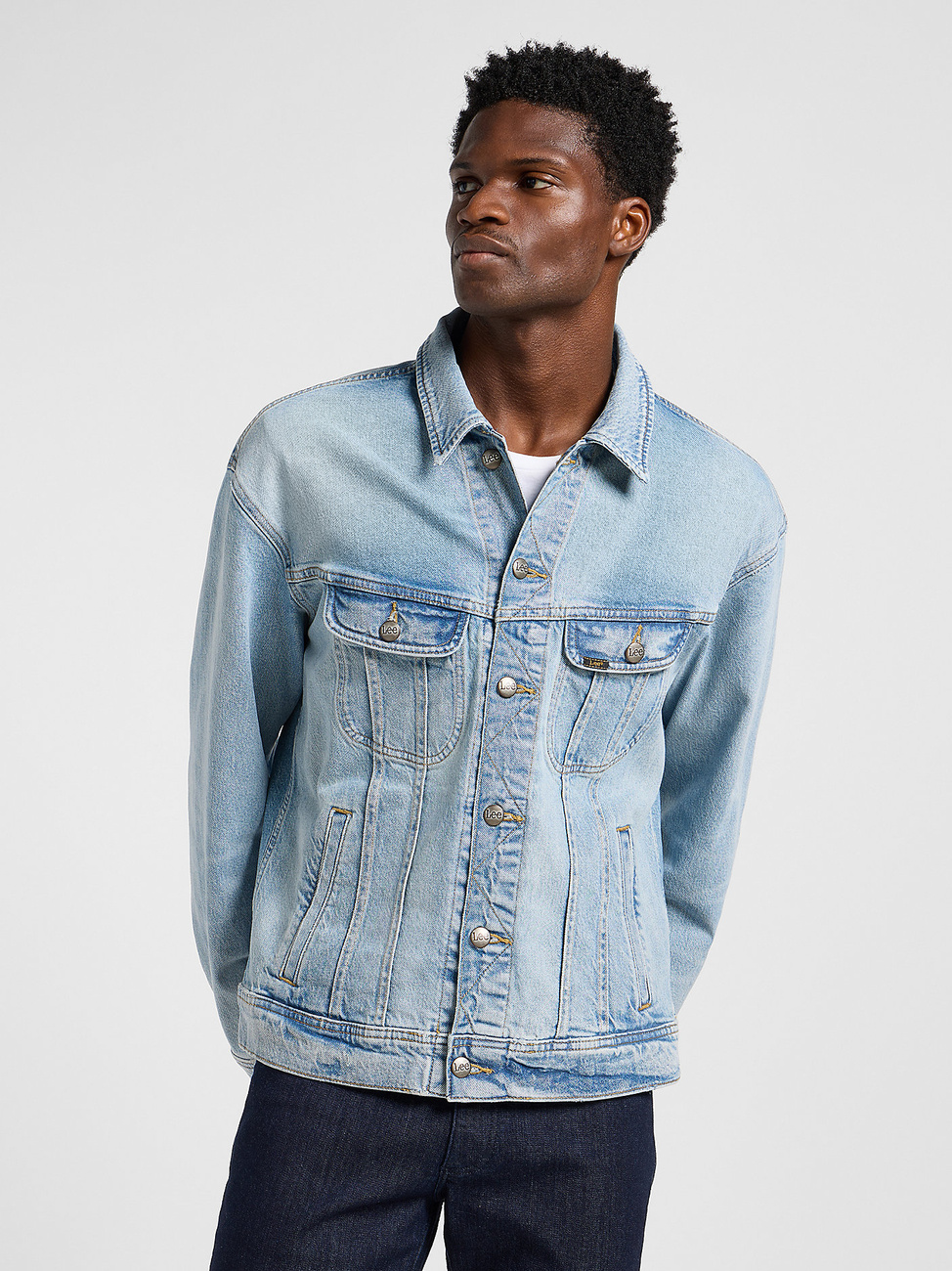 LEE MĘSKA KURTKA JEANSOWA RELAXED RIDER JACKET PACIFIC COAST 112364103