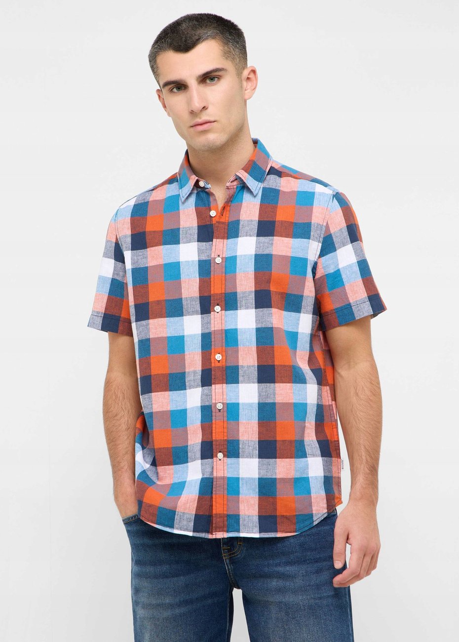 Męska koszula Mustang Style Berkeley Multi Big Vichy Check 1016471 12736