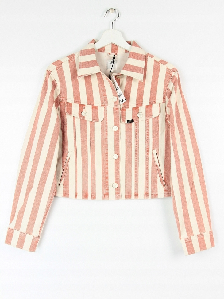 LEE CROPPED RIDER JACKET DAMSKA KURTKA JEANSOWA TERACOTTA L54CLIMG 112112762