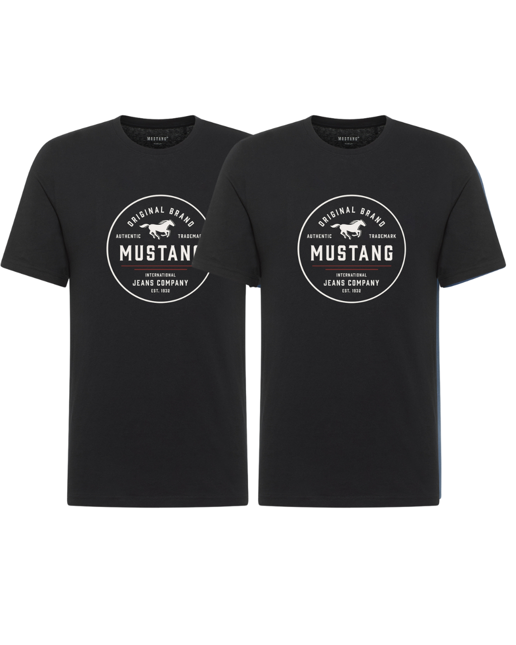 2 - PAK Męski T-Shirt Mustang Style Alex Black 1017333 4142