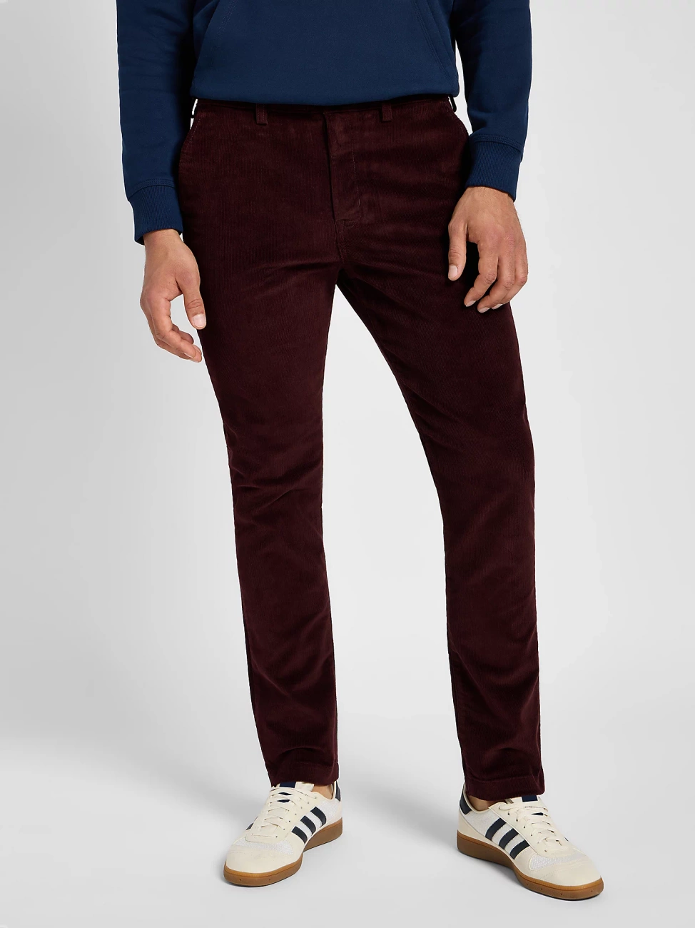 LEE MĘSKIE SPODNIE SZTRUKSOWE SLIM CHINO VELVET BEET 112355773 L71L014782